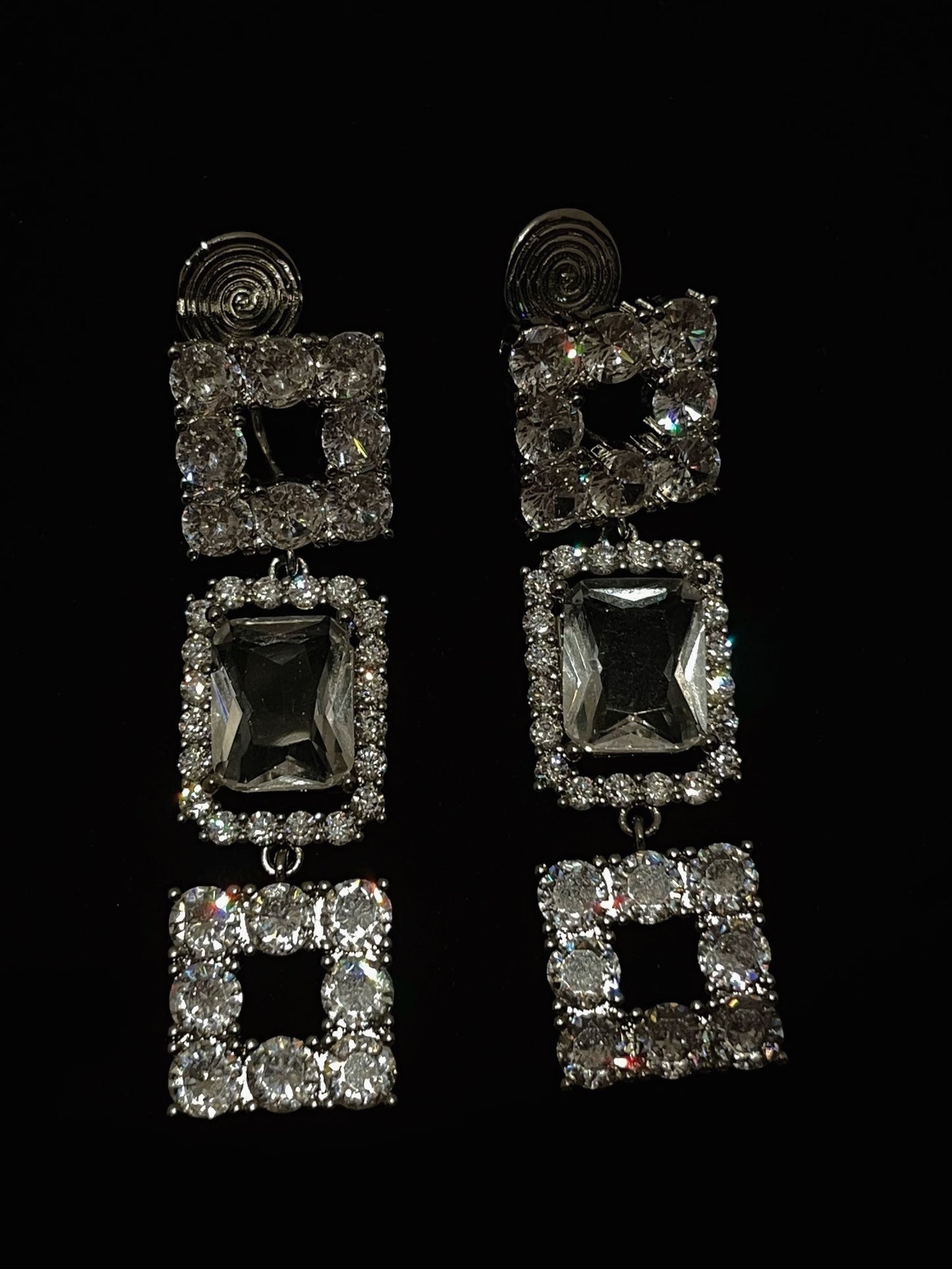 小众轻奢高级感闪钻耳夹 Clip On Earring