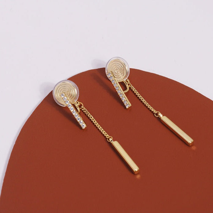 韩版简约一体式流苏耳夹 Clip On Earring