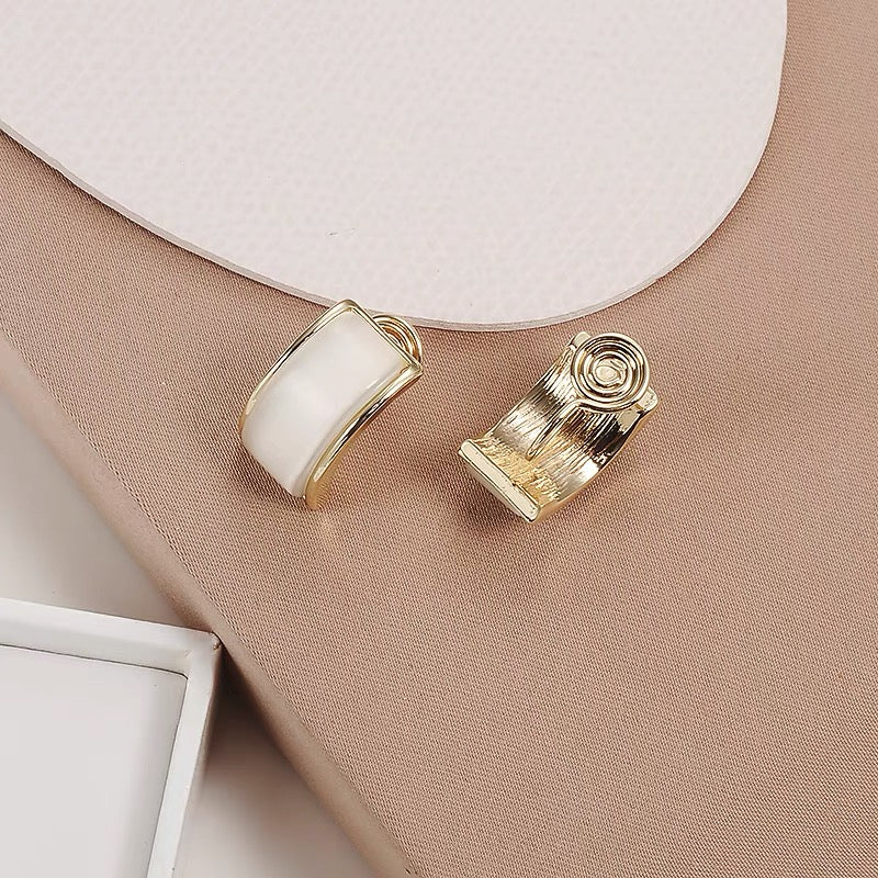 猫眼石简约耳夹 Opal Clip On Earring