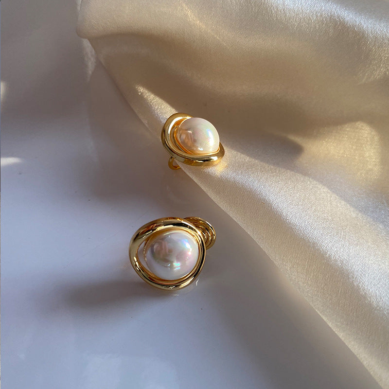 💖店主强推💖彩光珍珠耳夹 Luxury Pearl Clip On Earring