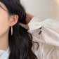 简约哑金线条耳夹 Clip On Earring