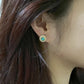 迷你宝蓝猫眼石珍珠耳夹 Clip On Earring