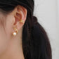 高级感立体树叶珍珠耳夹 Clip On Earring