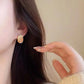 渐变糖果水晶耳夹 Clip On Earring