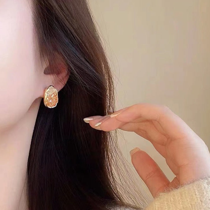 渐变糖果水晶耳夹 Clip On Earring