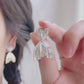 法式简约小众双鱼尾耳夹 Clip On Earring