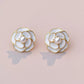 💖店主强推💖黑/白山茶花耳夹 Black/White Camellia Clip On Earring