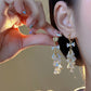 锆石流苏蝴蝶结满钻耳夹 Clip On Earring