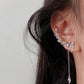 超仙高级感锆石长款耳夹 Fairy Luxury Look Zircon Clip On Earring