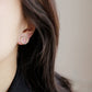 金色圆环珍珠耳夹 Round Gold Pearl Clip On Earring