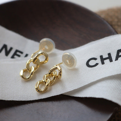 金/银链条欧美风耳夹 Gold/Silver Chain Clip On Earring