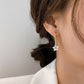 锆石花朵吊坠耳夹 Zircon Flower Drop Clip On Earring