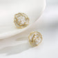 山茶花珍珠耳夹 White Camellia Pearl Clip On Earring