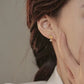 💖店主强推💖 镂空水钻双爱心耳夹 Gold Double Heart Zircon Clip on Earring