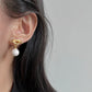 温柔法式珍珠打结耳夹 Clip On Earring