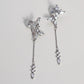 长款流苏锆石耳夹 Zircon Tassel Clip On Earring