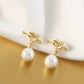 温柔法式珍珠打结耳夹 Clip On Earring
