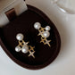 繁星点点珍珠耳夹 Zircon Star Pearl Clip On Earring