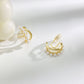 珍珠金属双层耳圈耳夹 Clip On Earring