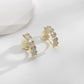 简约锆石耳圈耳夹 Clip On Earring