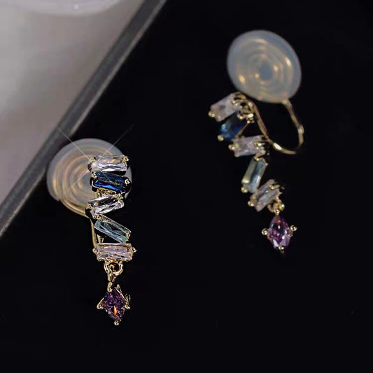 彩色锆石高级感耳夹 Clip On Earring