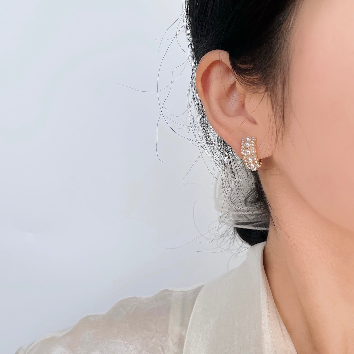 复古珍珠耳圈 Clip On Earring