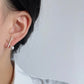 交叉几何珍珠简约耳夹 Clip On Earring