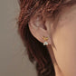 💖店主强推💖 镂空水钻双爱心耳夹 Gold Double Heart Zircon Clip on Earring