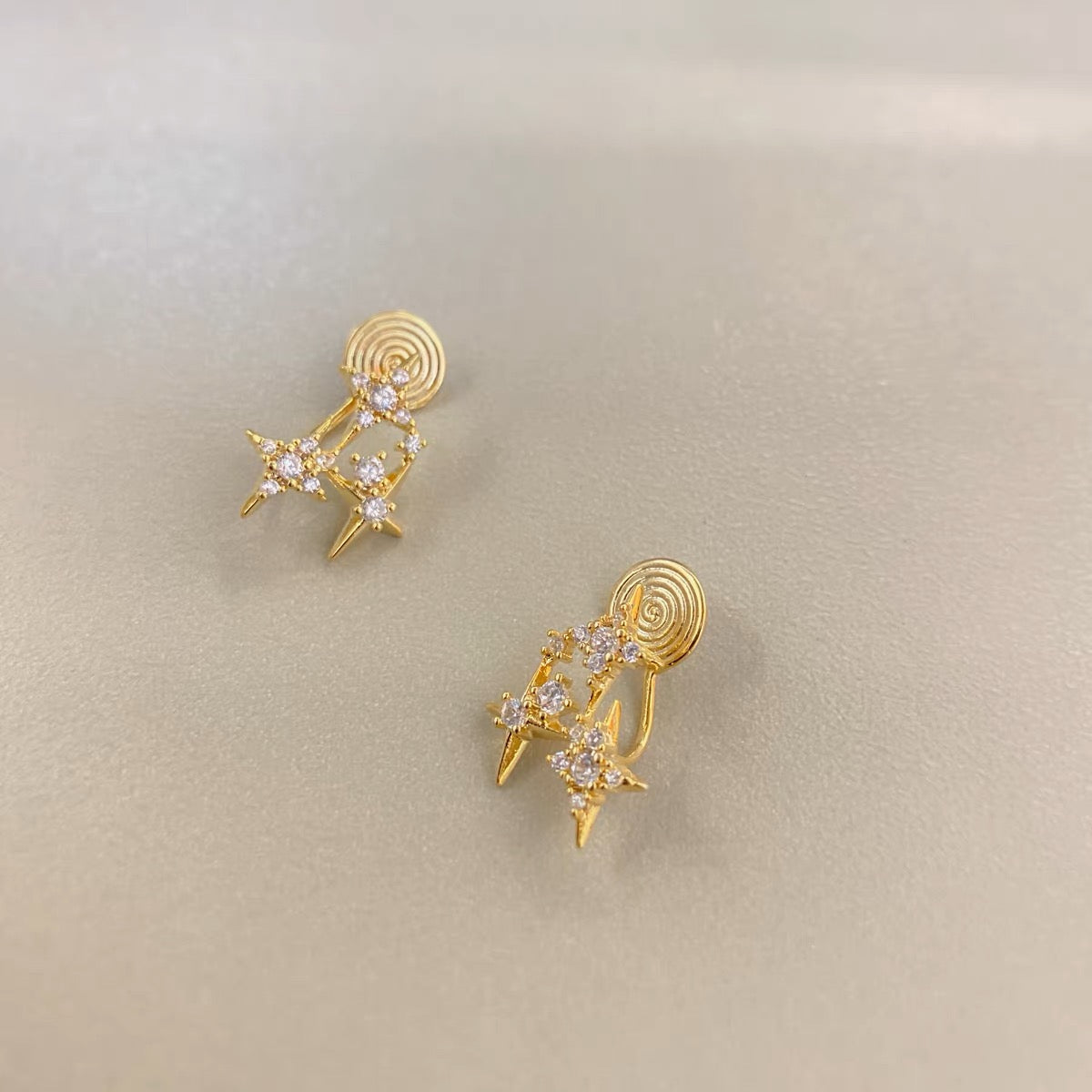 耳畔星河锆石耳夹 Clip On Earring