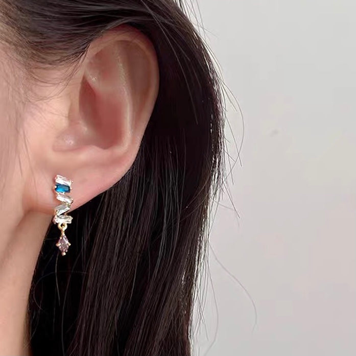 彩色锆石高级感耳夹 Clip On Earring