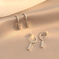 简约小银条吊坠耳夹 Clip On Earring