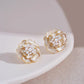 山茶花珍珠耳夹 White Camellia Pearl Clip On Earring